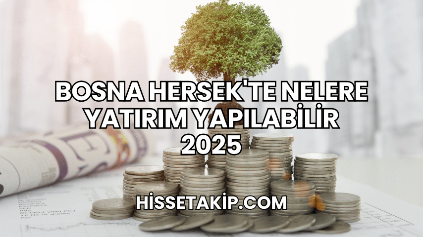 Bosna Hersek'te Nelere Yatırım Yapılabilir 2025