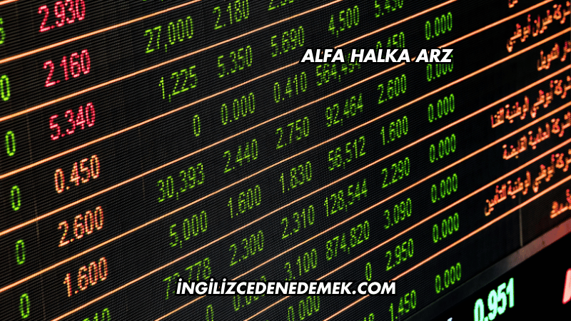 Alfa Halka Arz